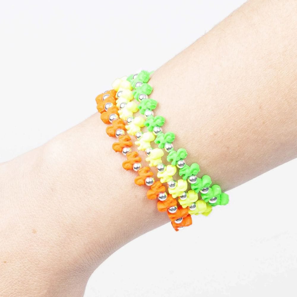 Braccialetto elastico Trrtlz Unicornz fluo Unicorno