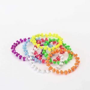 Braccialetto elastico Trrtlz Unicornz fluo Unicorno