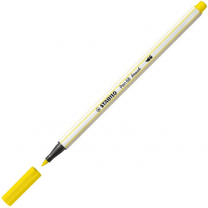 Pennarello Pen68 brush - 24 giallo limone