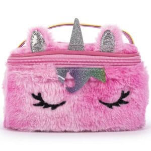 Beauty case Fuzzy peluche Unicorn