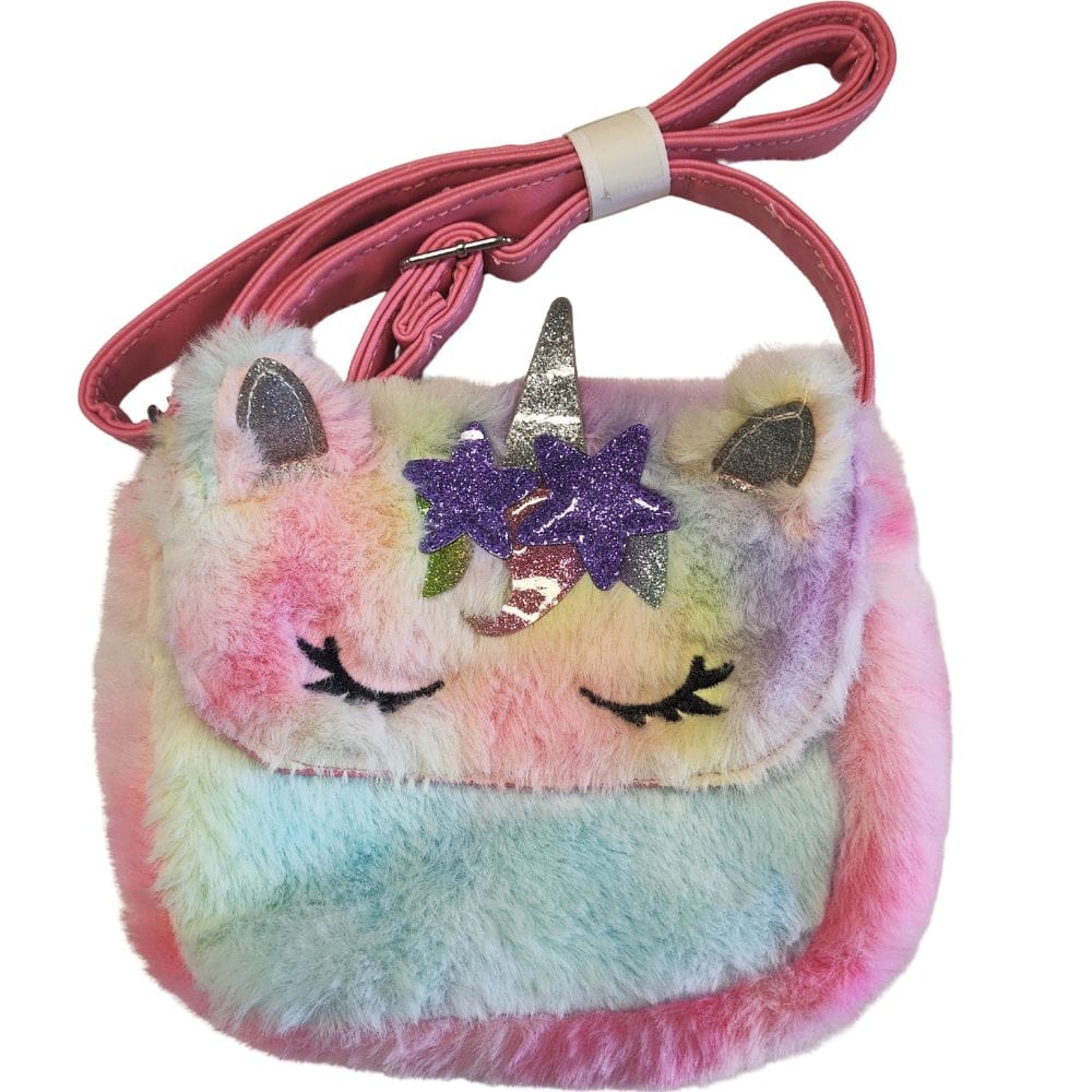 Borsetta Fuzzy peluche Unicorn