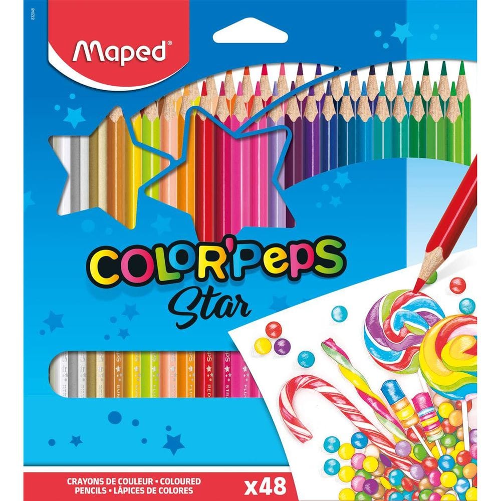 Matite colorate Maped Star scatola da 48
