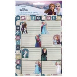 Etichette per quaderno Frozen
