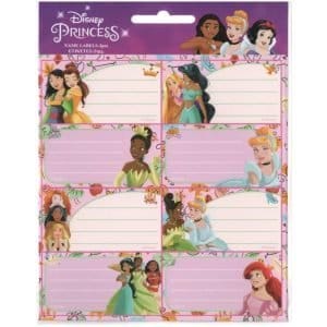 Etichette per quaderno Principesse Disney