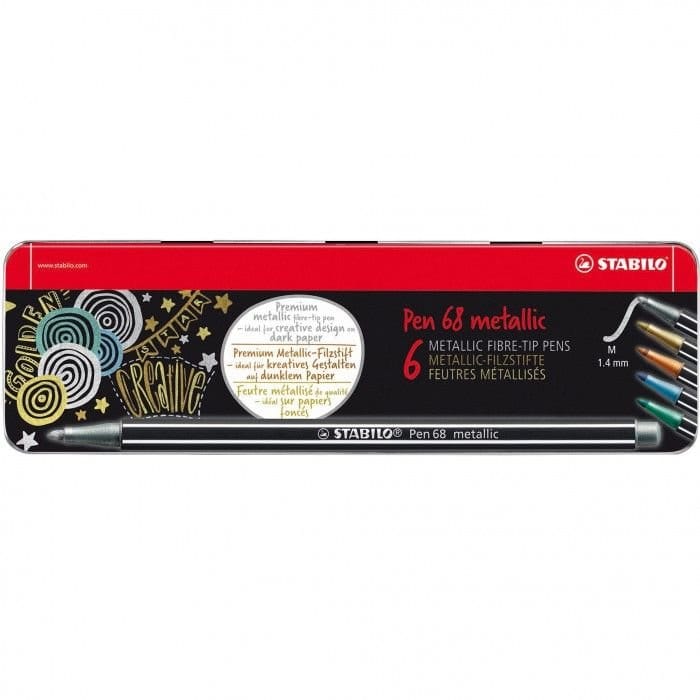 Scatola Pen68 metallic 6 pennarelli