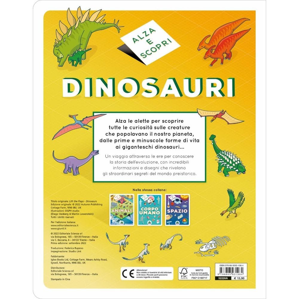 Dinosauri alza e scopri