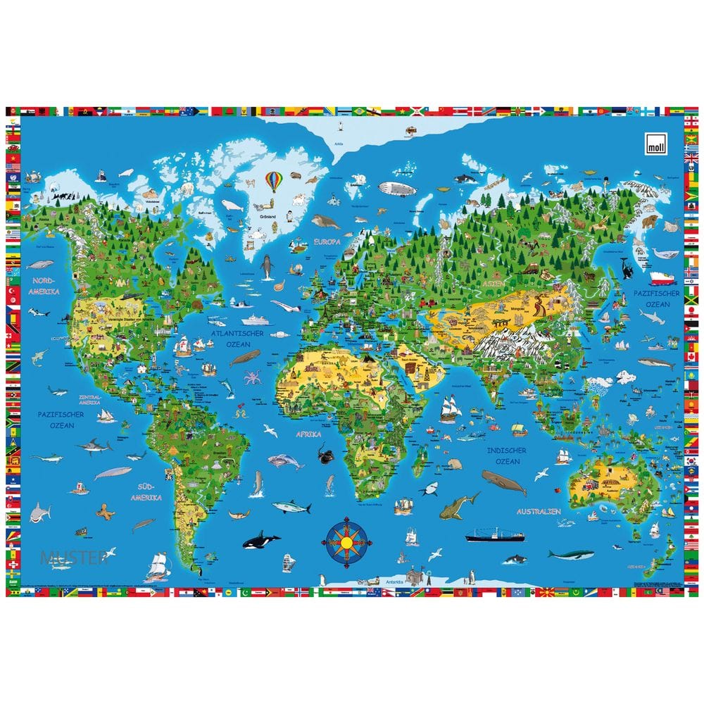 Deskpad salvapiano Mappa del mondo