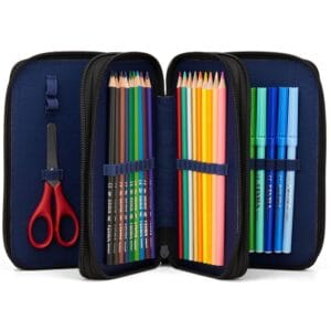 Astuccio 3 zip completo Ergobag Super ReflectBear Glow