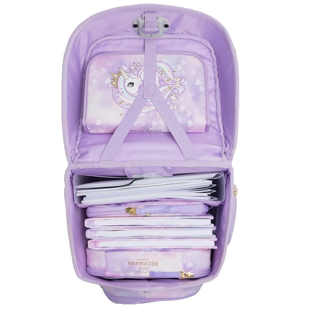 Zaino ergonomico BECKMANN PLUS AIR SET Unicorn Princess Purple