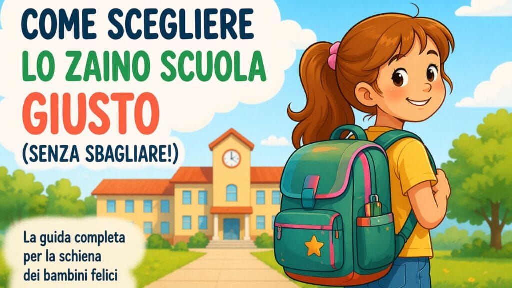 Zaino ergonomico scuola primaria: come scegliere quello giusto per la schiena dei bambini