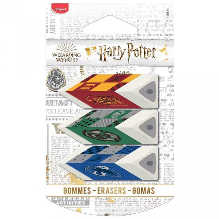 Set 3 gomme Harry Potter