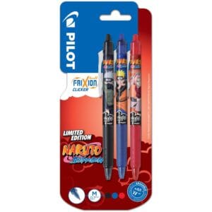 Set 3 penne cancellabili Frixion Ball Clicker Naruto