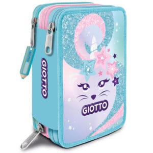 Astuccio 3 zip completo Giotto Gatto