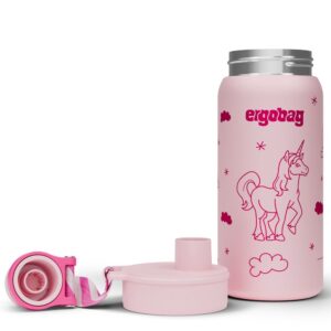 Borraccia Ergobag acciaio 500 ml Unicorno